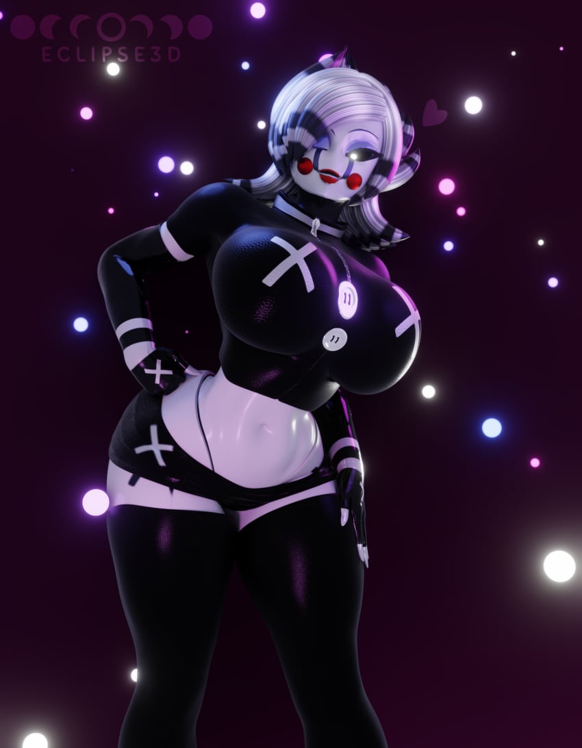 1girls 3d 3d_(artwork) 3d_model 3d_render animatronic big_breasts big_thighs breasts eclipse3d fazclaire's_nightclub female female_focus female_only five_nights_at_freddy's five_nights_at_freddy's_2 five_nights_in_anime flirting fnaf marie_(cally3d) marie_(cryptia) marionette_(fnaf) posing puppet_(fnaf) video_game video_games white_body white_skin