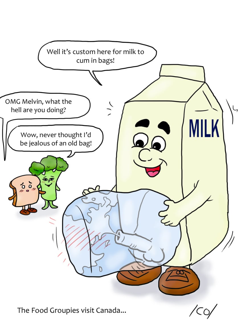 /co/ 2014 4chan anthro bag bernie_bread bonnie_broccoli bread broccoli cumming food food_groupie furry inanimate mascot melvin_milk milk milk_carton no_humans penis plush sandwich sex