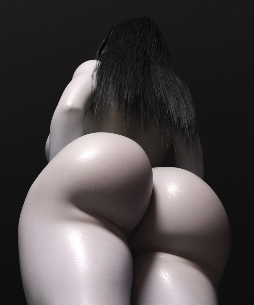 1girls 3d asian asian_bimbo asian_female ass ass_focus back big_ass bimbo black_hair breasts colored_skin completely_nude curvaceous facing_away female female_only from_behind grey_skin huge_ass large_ass large_breasts long_hair nude paag sadako_yamamura shiny shiny_skin solo standing tekonsfw the_ring thick_thighs thigh_gap thighs wide_hips yamamura_sadako