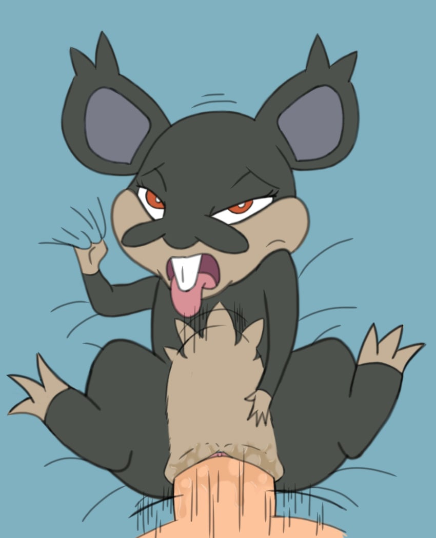 1boy 1girls ahe_gao alolan_rattata bed bedroom_eyes belly black_fur blue_background buckteeth claws clitoris disembodied_penis fangs feet female feral furry half-closed_eyes human human_on_feral interspecies large_insertion looking_at_viewer looking_pleasured male male_on_feral male_pov mammal motion_lines nintendo nude on_back open_mouth penetration penis pokémon_(species) poképhilia pokemon pokemon_sm pov pussy pussy_juice rat rattata red_eyes rodent rolling_eyes sex sheet_grab size_difference spread_legs stomach_bulge straight teeth theoryofstrings tongue tongue_out trembling vaginal_penetration vaginal_winking video_games zoophilia