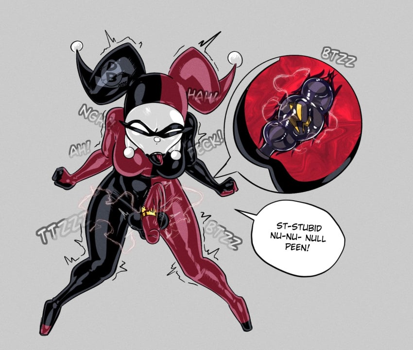 1futa clown clown_girl cum_denial cum_suppression dc denied_cumming diceyboi erection futanari harley_quinn harley_quinn_(cosplay) intersex jester jester_girl latex latex_suit null orgasm_denial permanent permanent_orgasm_denial quinnification robin_(dc) rubber rubber_suit shiny shiny_skin solo unable_to_cum unable_to_ejaculate unable_to_orgasm vibrator vibrator_in_ass