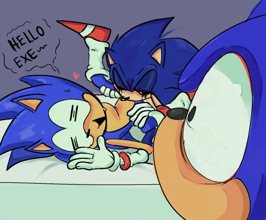 2011x ankifun cuntboy eating_pussy exe_(revie) faker_(revie) genital_fluids interrupted intersex licking_pussy on_bed oral oral_penetration pleasure_face pussy_juice pussy_juice_drip rewrite_(sonic.exe) shocked_expression sonic.exe sonic.exe_(series) sonic_(series) spread_legs sweat thighhighs vaginal_fluids