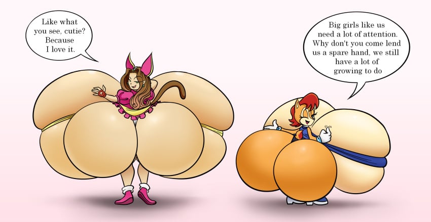 ass ass_expansion breast_expansion breasts breasts_bigger_than_head butt_expansion buttocks catgirl chipmunk clothed female hyper_ass hyper_breasts hyper_butt loverk90 sally_acorn sara_(sonic) sonic_(series) sonic_the_hedgehog_(archie)