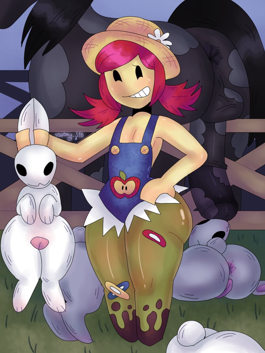aged_up anal animal_genitalia animal_penis animal_pussy animals anus ass balls big_ass big_butt big_dick big_penis black_eyes bunny cock farm farmer farmgirl feral flat_chest flat_chested genitals green_skin grinning gubby gubby_(roblox) heat hips hips_wider_than_shoulders horse horse_penis horsecock huge_cock noob noob_(roblox) original_character penis pussy red_hair roblox s0d0my_s1n short_hair smiling spring thighs thin_waist twintails twintails_(hairstyle) waist wide_hips yellow_skin
