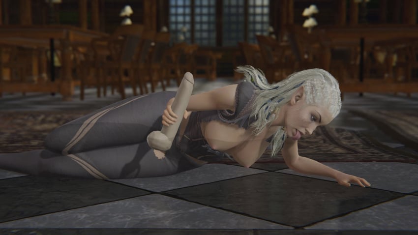16:9 16:9_aspect_ratio 1boy1girl 1girl1boy 3d baldur's_gate_3 breasts breasts breasts breasts_out erect_nipples handjob indoors jaheira library licking light-skinned light-skinned_female light_skin long_ears looking_at_partner nipples penis penis_grab penis_tip pointy_ears testicles tongue tongue_out transparent_male video_game video_game_character video_game_franchise white_hair