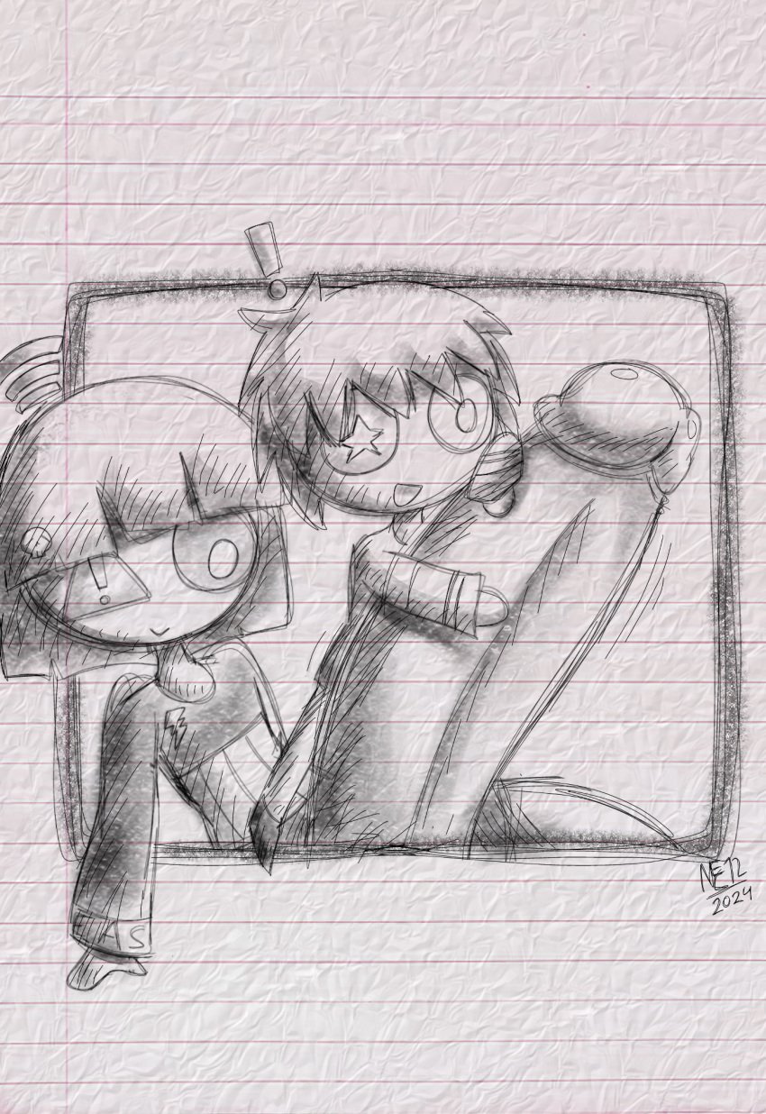 2024 2boys archive big_penis chibi climbing_penis eas-kun_(character) eas_community emergency_alert_system-kun exclamation_mark eyewear hugging_penis hyper hyper_penis laying_down light-skinned_male male monochrome nec-12 not_female old_art semi-rimless_eyewear sketch sketch_page star tocure-kun tokyo_secure_foundation-kun traditional_media_(artwork) watermark wifi wifi_symbol