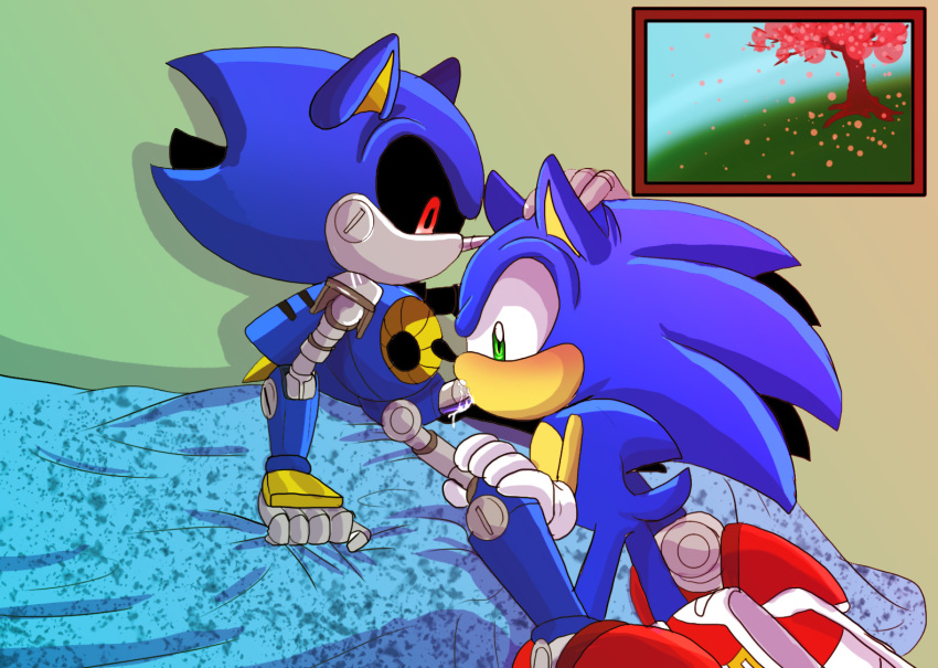 2014 angelofhapiness anthro cum cum_in_mouth cum_inside cum_on_face cum_on_penis fellatio footwear fur hedgehog hi_res looking_down machine male male_only mammal mechanical metal_sonic multiple_males nude open_mouth oral oral_sex orgasm penis robot sega sex shoes sitting sonic_(series) sonic_the_hedgehog sucking video_games yaoi