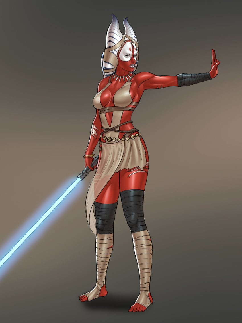 1girls alien alien_girl artist_request female shaak_ti star_wars tagme_(artist) togruta