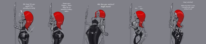 1boy 1boy1girl 1girls aeldari alien alien_girl ass ass_grab comic cum dat_ass eldar female howling_banshee spacemaxmarine thick thick_ass thick_legs thick_thighs thighs warhammer_(franchise) warhammer_40k