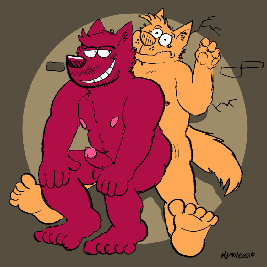 5_fingers 5_toes absurd_res age_difference anal anal_sex anthro ass big_power_bottom billy_fore brick_wall canid canine canis cheek_tuft cracked_wall dennis_(chadzadd) dominant dominant_male duo facial_tuft feet fingers freckles grin head_tuft hi_res hindpaw inner_ear_fluff looking_pleasured male male/male mammal muscular muscular_male nipples paws pecs penetration pinned power_bottom sex smile smug spencer_(chadzadd) stubble tail teeth toes toony toony_expression tuft wall_(structure) wide_eyed wolf