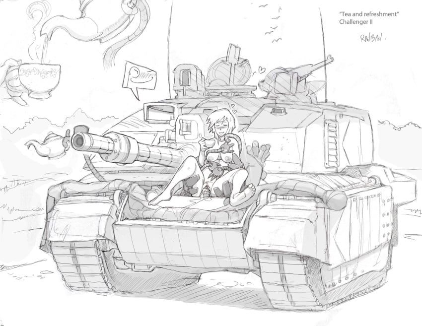 1girls battle_tank british clitoris cum female horny_female machine male masturbation monochrome pussy ratbat sex_machine sketch straight tank text what