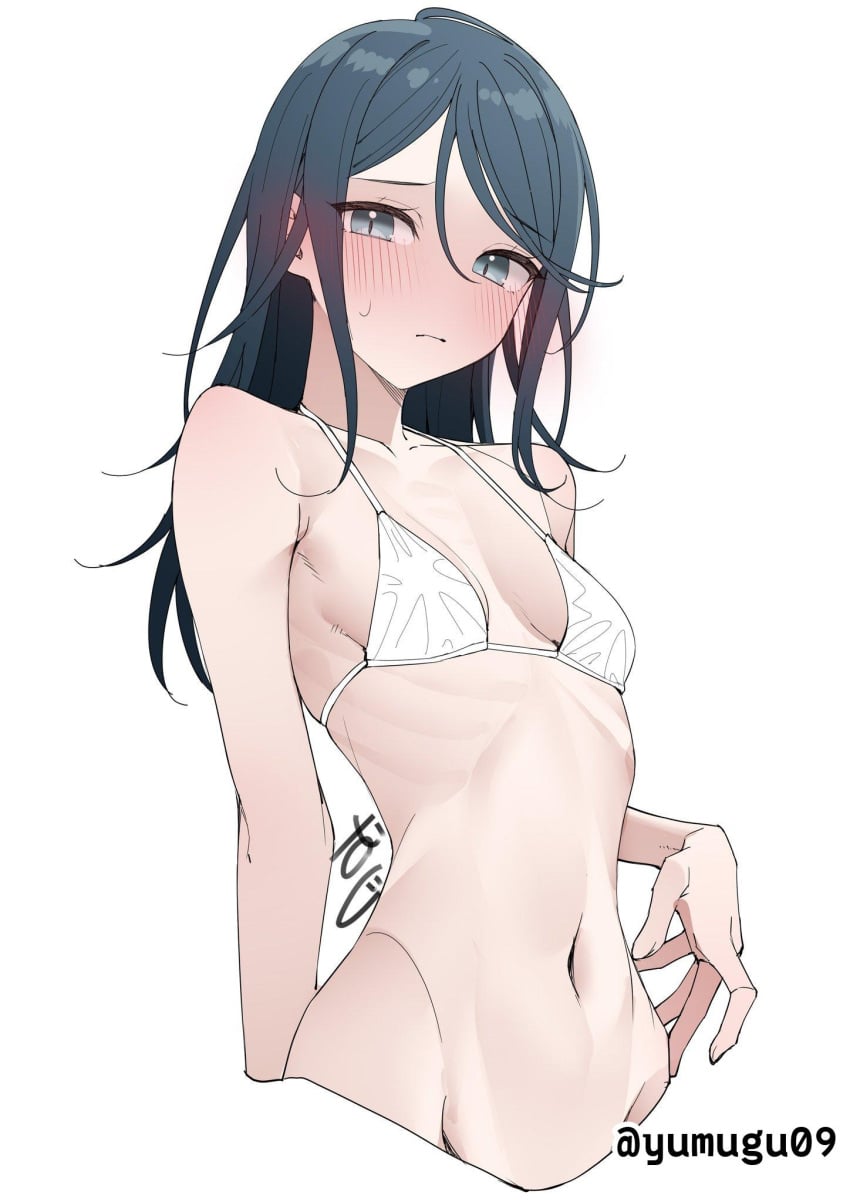 1girls 2d 2d_(artwork) 2d_artwork ashamed background bare_arms bare_belly bare_chest bare_hands bare_hips bare_midriff bare_navel bare_shoulders bare_skin belly belly_button black-haired_female black_hair blank_background blush_face blush_lines blushing blushing_at_viewer blushing_female blushing_lines breasts breasts_apart character_request collarbone copyright_request dark_hair digital digital_art digital_drawing digital_drawing_(artwork) digital_media digital_media_(artwork) drawing embarrassed embarrassed_exposed_female embarrassed_expression embarrassed_female embarrassed_naked_female embarrassed_nude_female exposed_arms exposed_belly exposed_chest exposed_hips exposed_midriff exposed_navel exposed_shoulders exposed_skin eyebrows_visible_through_hair female female_focus female_only fingers flushed flushed_face flustered flustered_female from_below_view grey-eyed_female grey_eyes head_tilt hip_dips inframammary_fold inguinal_crease inguinal_ligament lean_figure long_hair looking_at_viewer looking_down looking_down_at_viewer low-angle_shot low_angle_view midriff monotone_background narrow_waist navel one_color_background parted_bangs petite petite_body petite_breasts petite_female petite_girl petite_tits plain_background portrait ribcage ribs shoulders sideboob skinny skinny_female skinny_girl skinny_waist slender_body slender_waist slim_female slim_waist small_boobs small_breasts small_tits small_waist solid_color_background solo standing thin_female thin_waist three-quarter_view tilted_head tiny_breasts tiny_tits top_view underboob upper_body view_from_below viewed_from_below white_background wide_hips