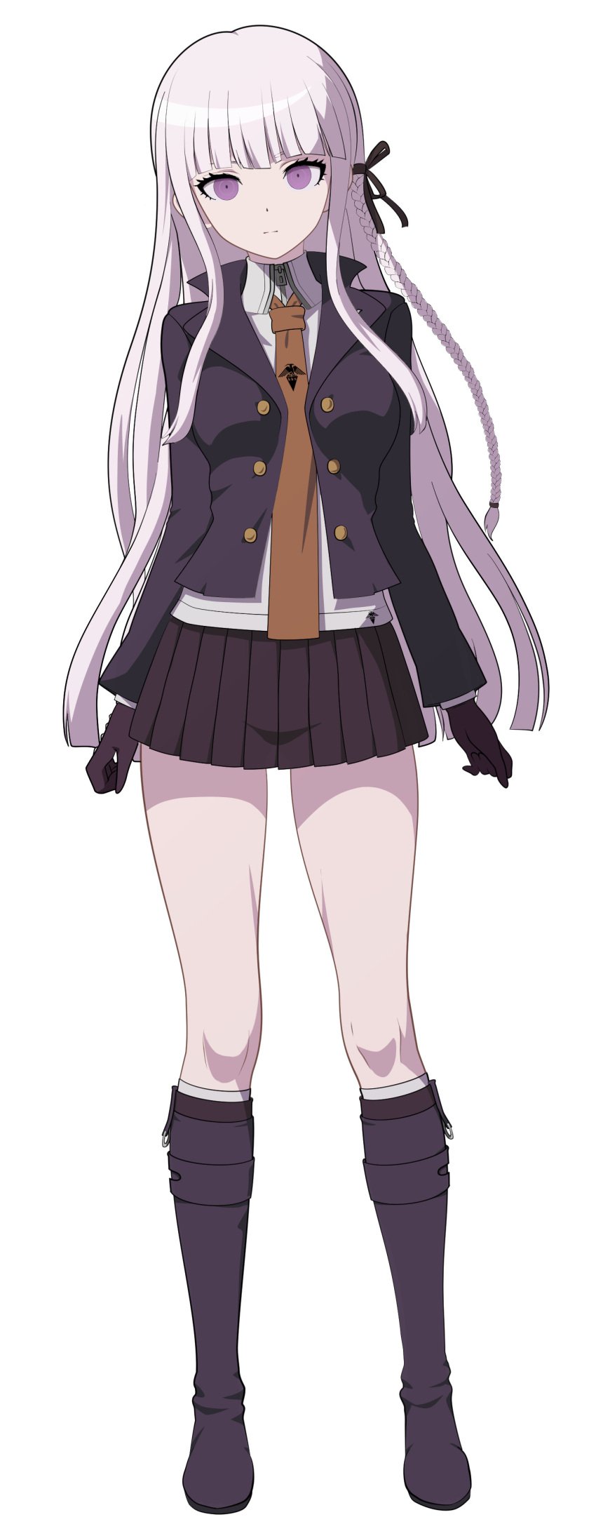 1girls danganronpa danganronpa:_trigger_happy_havoc danganronpa_(series) female female_only fully_clothed human kirigiri_kyouko nanikairu pasya-pasya solo solo_female tagme third-party_edit