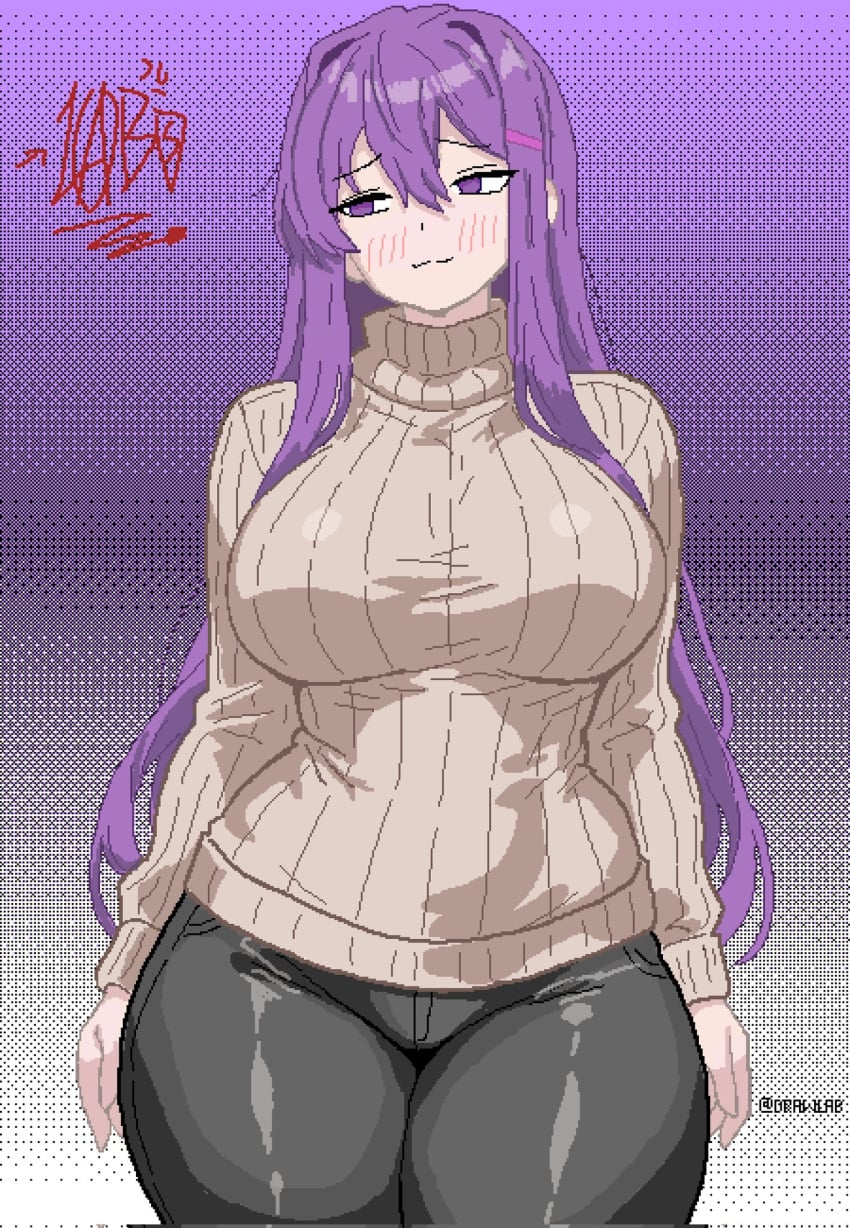 Yuri (Doki Doki Literature Club) Rule 34 Image