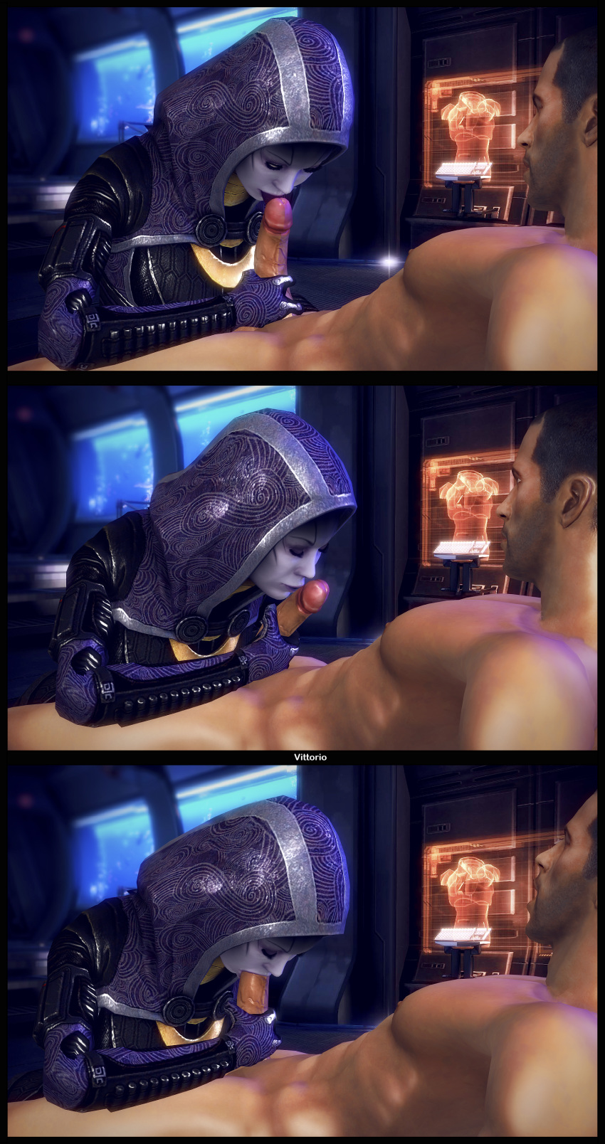 3d commander_shepard mass_effect mass_effect_3 quarian tali'zorah_nar_rayya uncensored vittorio