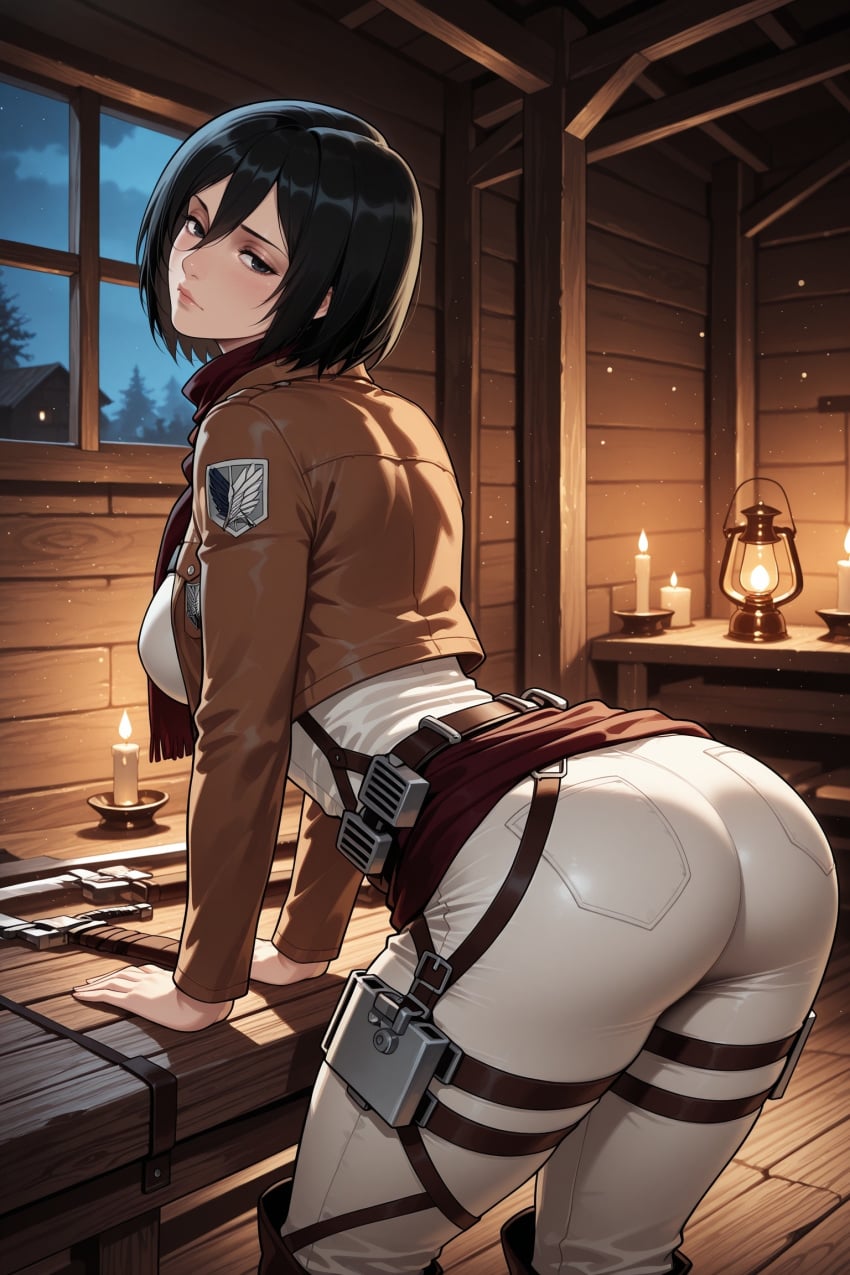 Mikasa Ackerman (Attack On Titan) Rule 34 Image