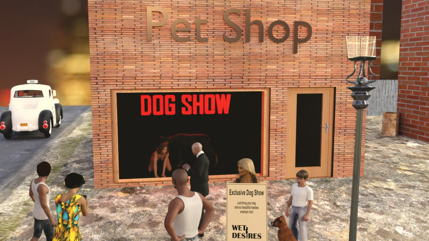 3d animal_genitalia blue_eyes breeding_slave brown_hair canine coercion daz_studio degradation dog_sex exposed female forced greta_a humiliation job_interview jollybizz medium_breasts pervert pet_shop rape shop showing slim_waist spectators story tricked_into_sex work zoophilia