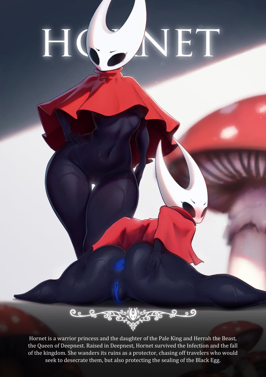 1girls ass big_ass female female_only hollow_knight hornet_(hollow_knight) solo solo_female split text thick_thighs tonka_kryga wide_hips