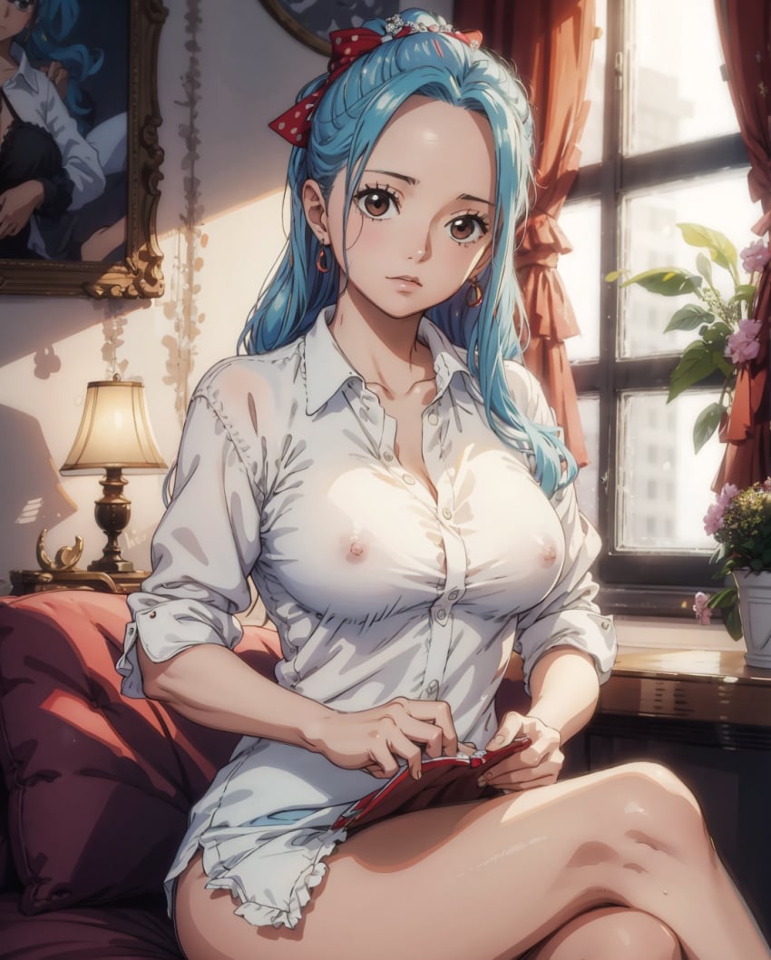 ai_generated female female_only nefertari_vivi one_piece zileanbabyaight