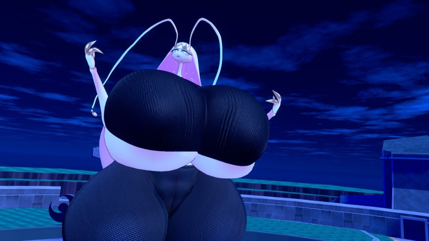 3d anthro anthro_only breasts_bigger_than_head generation_7_pokemon huge_breasts hyper hyper_breasts insect_girl insectoid nintendo pheromosa pokemon pokemon_(species) tagme ultra_beast vrchat