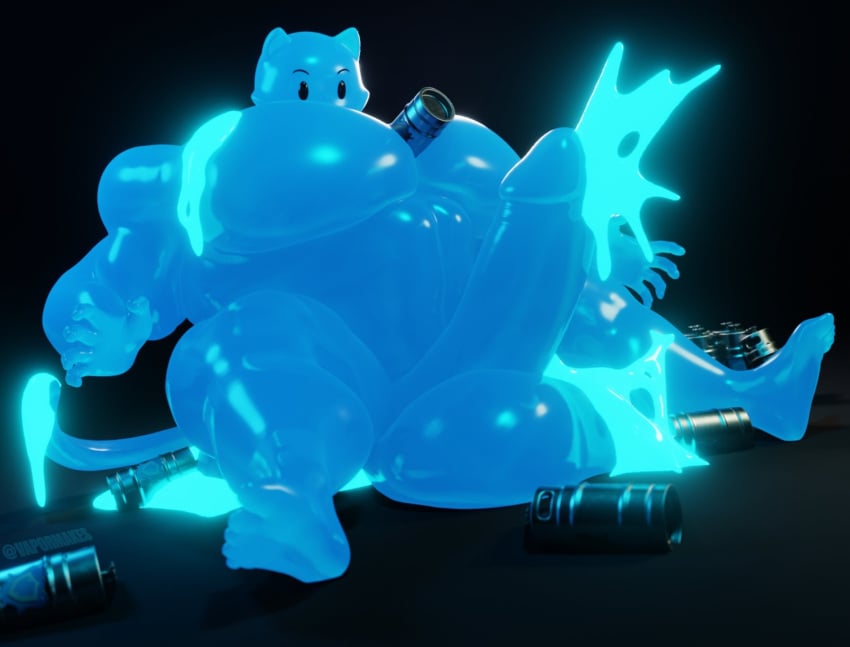 anthro balls big_balls big_muscles big_pecs big_penis bodily_fluids dripping epic_games erection fortnite genital_fluids genitals growth hi_res huge_balls huge_cock huge_muscles huge_pecs hyper hyper_balls hyper_genitalia hyper_muscles hyper_penis male meowscles meowscles_(fortnite) muscle_growth muscular muscular_male muscular_thighs pecs penis precum precum_drip rippley sitting sitting_on_ground slime slurp_juice solo tube vapormakes vat wide_eyed