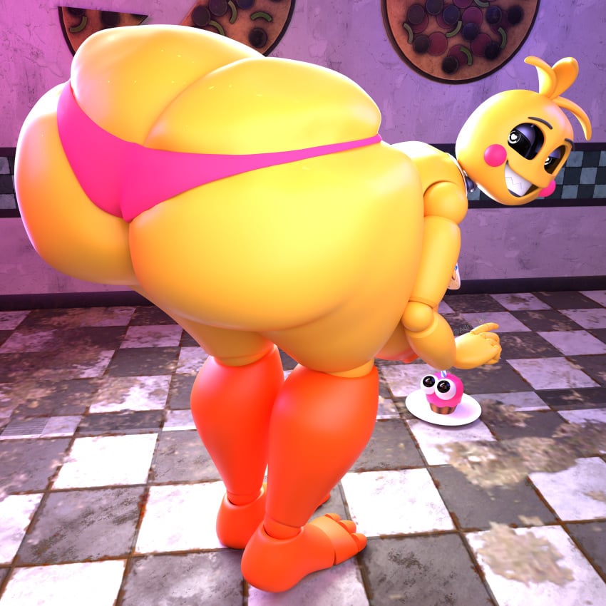 1girls absurd_res adri164 animatronic ass avian big_ass big_breasts bird bottom_heavy bottomwear breasts bubble_butt butt_pose chicken clothing female five_nights_at_freddy's five_nights_at_freddy's_2 furry galliform gallus_(genus) hi_res huge_ass huge_breasts looking_at_viewer looking_back looking_back_at_viewer machine nipples panties phasianid pink_clothing pink_panties pink_underwear pose robot robot_girl scottgames skimpy small_clothing smile solo solo_female thick_thighs tight_bottomwear tight_clothing toy_chica_(fnaf) underwear wide_hips