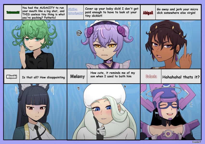 abigail_jones evander female femdom galacta hoshimi_miyabi humiliation marvel marvel_comics marvel_rivals melony_(pokemon) one-punch_man penis_reaction_chart pokemon pokemon_ss small_penis_humiliation sph tagme tatsumaki text zenless_zone_zero