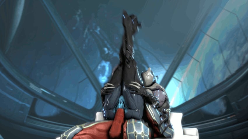 1boy 1girls 3d anal anal_sex animated ass big_ass big_balls big_penis cum cum_on_penis female glow glowing large_testicles male penis pussy reverse_cowgirl_position saryn_(warframe) sex source_filmmaker spread_legs spreading straight testicles vagina vauban_(warframe) warframe wattchewant