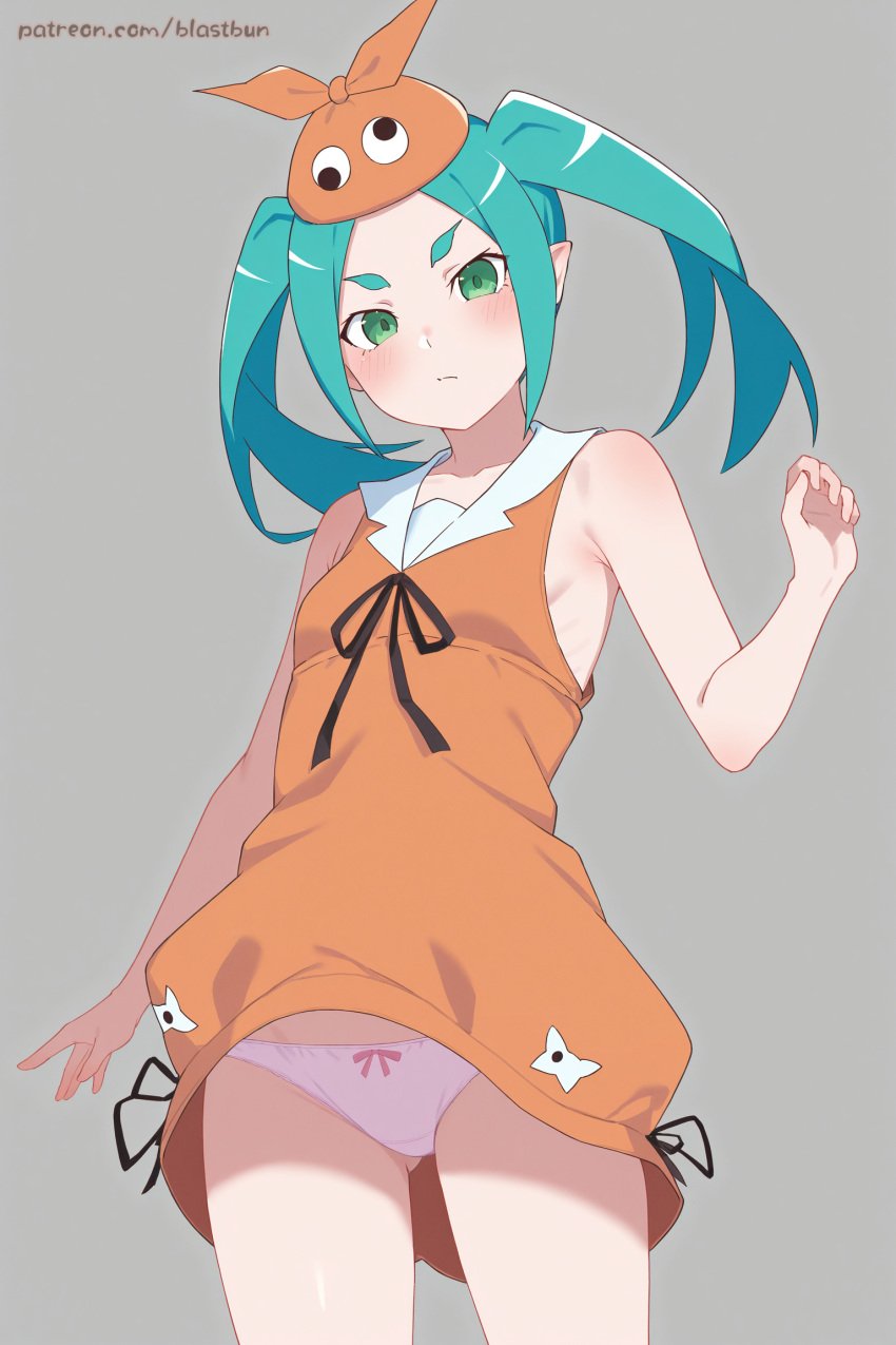 ai_generated bakemonogatari blastbun ononoki_yotsugi panties