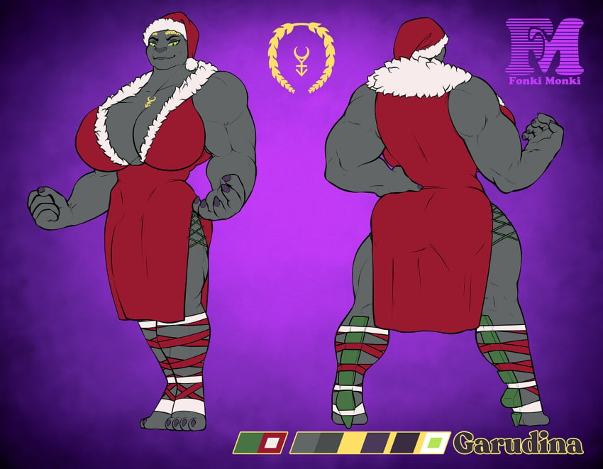 big_ass big_breasts big_butt big_nipples big_penis character_sheet christmas christmas_outfit cocktail_dress dress feline fonkimonki furry futa futa_only futanari garudina heels huge_ass huge_breasts huge_butt huge_cock kittydina large_ass large_breasts large_penis muscle muscles muscular_female reference_sheet voluptuous