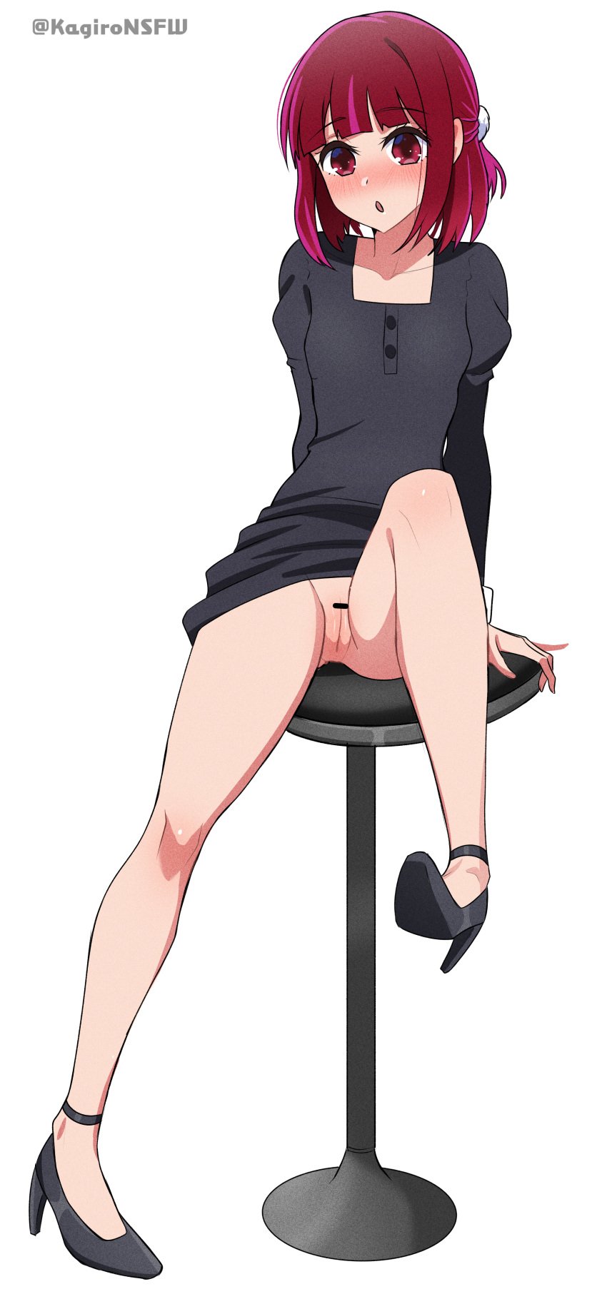 1girls absurd_res absurdres ankles arima_kana bare_calves bare_hands bare_knees bare_legs bare_pussy bare_skin bare_thighs black_dress black_footwear black_high_heels black_outfit black_shoes black_topwear blunt_bangs blush blush_face blush_lines blushed_face blushing_at_viewer blushing_face blushing_female bowl bowl_cut breasts calves cleft_of_venus collarbone dot_nose dress dress_aside dress_lift embarrassed embarrassed_exposed_female embarrassed_expression embarrassed_female embarrassed_nude_female exposed_legs exposed_pussy exposed_skin exposed_thighs eyebrows_visible_through_hair fair_skin feet female female_focus female_only fingers flat_belly flat_breasts flat_chest flat_chested foot_up footwear full_body groin high_heels high_resolution high_school_student highres kagironsfw knee_up knees lean_body lean_figure leg_up legs light-skined_female light-skinned light-skinned_female light_skin light_skin_female light_skinned light_skinned_female looking_at_viewer medium_hair narrow_waist open_mouth oshi_no_ko outfit parted_lips petite petite_body petite_breasts petite_female petite_girl petite_tits plump_vulva puffy_vulva pussy red_eyes red_eyes_female red_hair red_hair_female school_girl shoes shoulders simple_background sitting skinny skinny_female skinny_girl skinny_waist skirt skirt_aside skirt_lift slender_body slender_waist slim_girl slim_waist small_breasts smooth_chest smooth_skin solo teen_girl teenage_girl teenager thick_thighs thighs thin_waist tongue topwear uncensored_pussy uncensored_vagina v-line vulva vulva_line white_background wide_hips