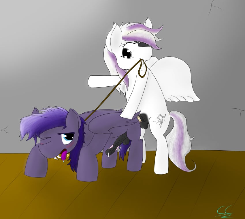 2boys anal batpony blue_eyes cum doggy_style furry furry_only gay hair horse horsecock male male_only multiple_boys my_little_pony original_character pony purple_hair sex stallion white_fur