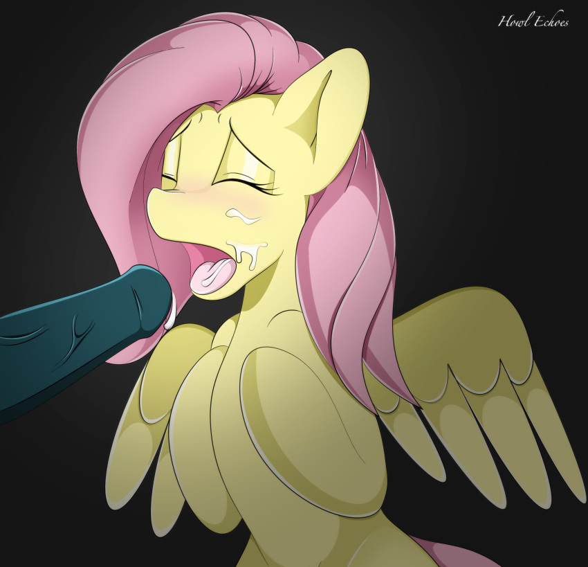 animal_genitalia blush closed_eyes cum equine fellatio female fluttershy_(mlp) friendship_is_magic hair hi_res hooves horse horsecock howl_echoes mammal my_little_pony open_mouth oral oral_sex pegasus penis pink_hair pony sex straight_hair tongue wings