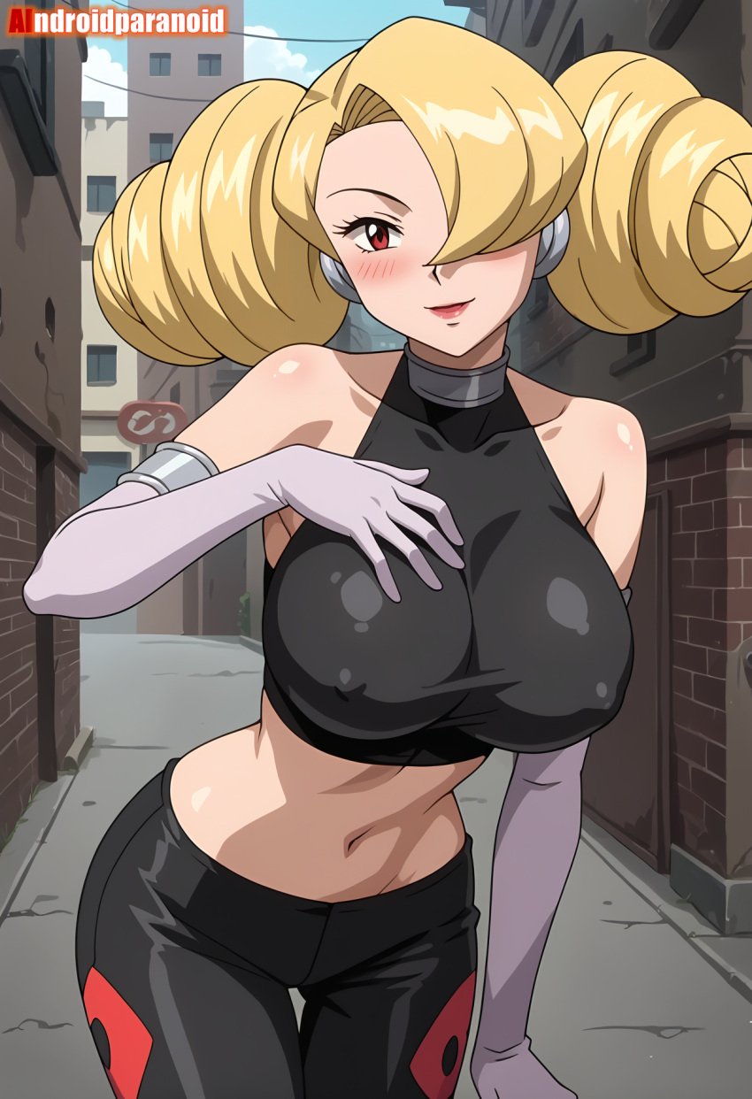 1girls ai_generated aindroidparanoid annie_(pokemon) ass big_ass big_breasts big_butt blonde_hair breasts busty curvy cute fat_ass female female_only hair hi_res hips huge_ass huge_breasts human large_ass large_breasts latex legs narrow_waist nipples pokemon pokemon_(anime) pokemon_(movie) pokemon_(species) pokemon_heroes:_latios_and_latias pokemon_trainer slim_waist stable_diffusion tagme thick_ass thick_thighs voluptuous waist wide_hips