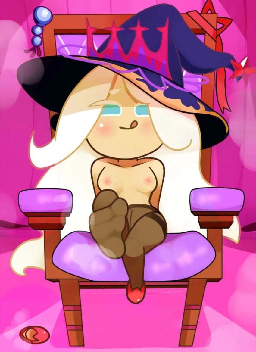 cookie_run cookie_run_kingdom cream_puff_cookie feet feet_focus witch_hat