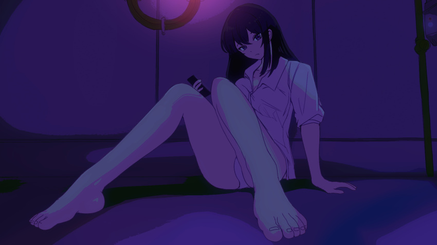 axia_grimlock axia_the_grim_reaper barefoot black_hair bottomless no_pants panties schlee