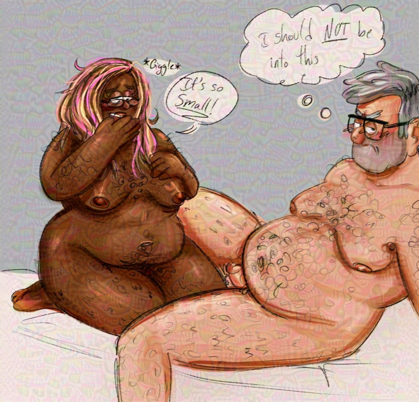 brown_skin dark_skin feminine gay gravity_falls grunkle_stan long_hair male oc original_character self_upload size_talk small_penis small_penis_humiliation stanley_pines