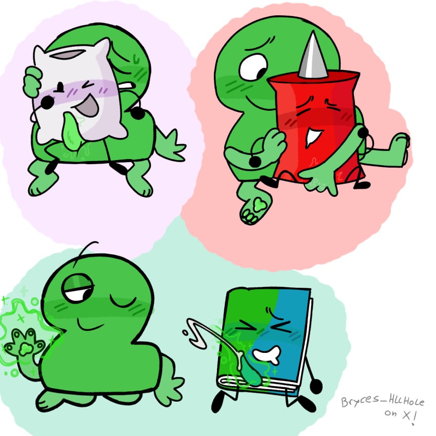 3girls algebralien alien_sex ambiguous_gender battle_for_dream_island blush book_(bfdi) bryces_hllhole colored cumming magic masturbation object_show object_shows pillow_(bfdi) pin_(bfdi) rubbing_penis rubbing_pussy slit tentacle_penis two_(bfb) two_(tpot) weird_penis wet wet_pussy wetting