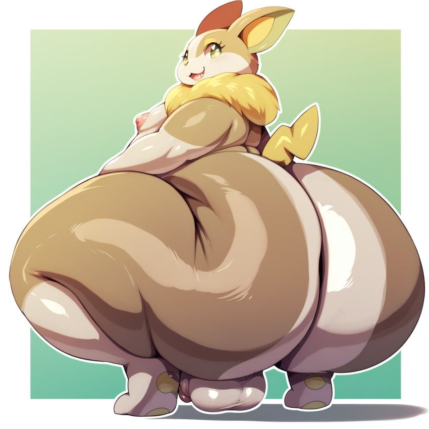 1boy ai_generated anthro balls belly belly_overhang big_hips canine canine chest chubby chubby_femboy chubby_male erect_penis erection fat fat_femboy feet femboy feminine_male furry hips hips_wider_than_shoulders huge_hips looking_at_viewer male male_boobs nintendo pecs penis plump pokemon short shortstack shortstack_femboy smile species teapot_(body_type) thick_thighs thighs toes tummy yamper