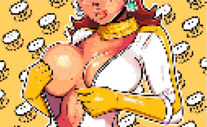 low_res lowres mario_(series) mario_kart nintendo paulinebabe pixelated princess_daisy tagme