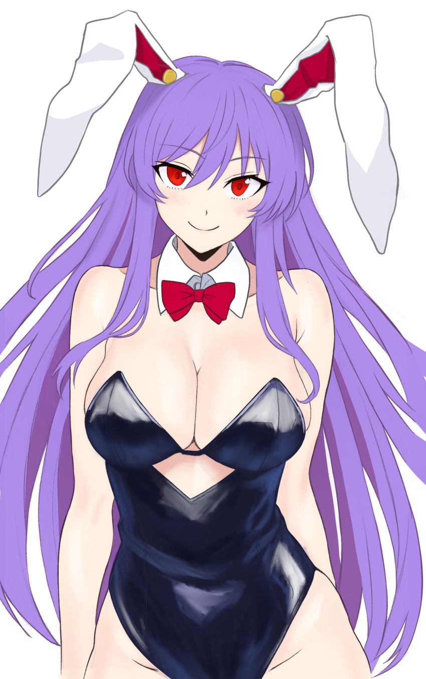 big_breasts bowtie breasts bunny_ears bunny_girl bunnysuit journeyhermitage reisen_udongein_inaba touhou voyagehermitage