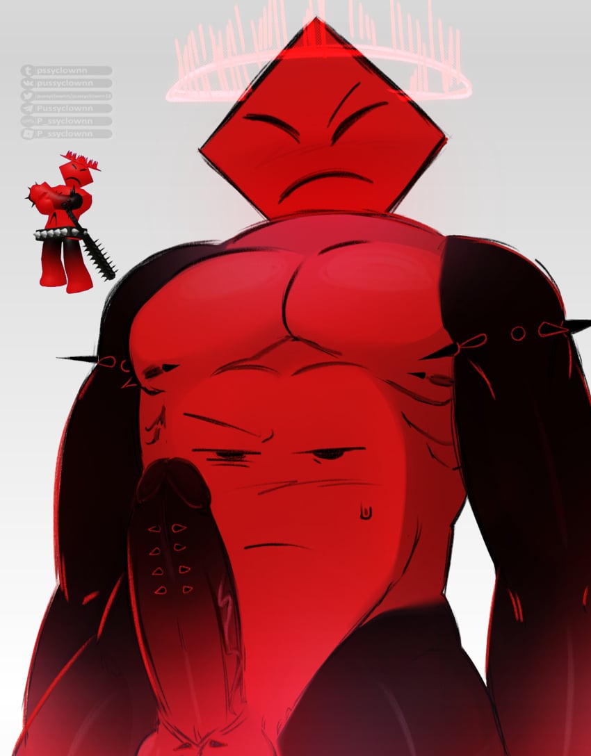 1boy 1male 2d 2d_(artwork) 2d_artwork big_dick big_penis male_only oc original_character piercing piercing_nipples piercings reference_image roblox roblox_avatar robloxian tagme