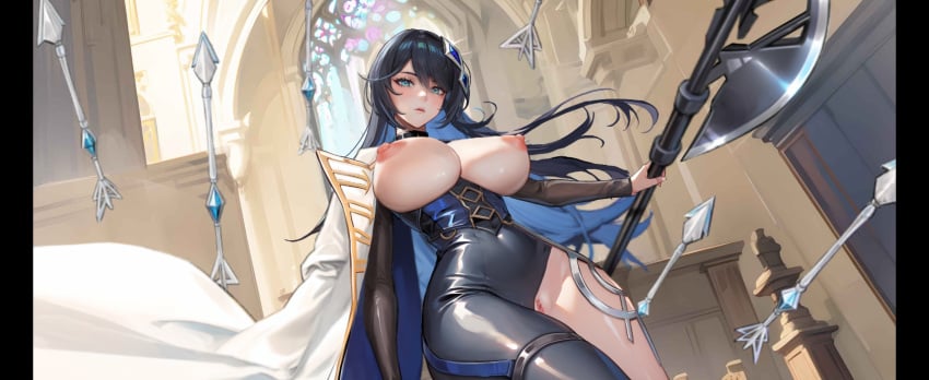 aeons_echo flashing_breasts nutaku pink_nipples rukbat_(aeons_echo)