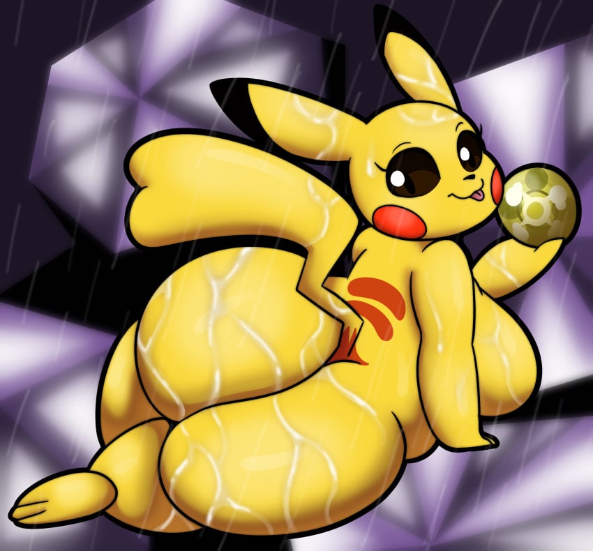 ass big_ass big_breasts breasts female_pikachu furry mouse naked pikachu pokemon pokemon_(species) rain seductive someth1ngoranother tail thunder_stone tongue tongue_out