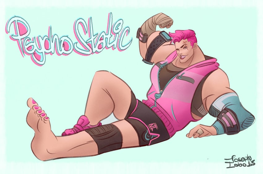 2d 2d_(artwork) 2d_artwork commission feet foot_fetish overwatch overwatch_2 zarya