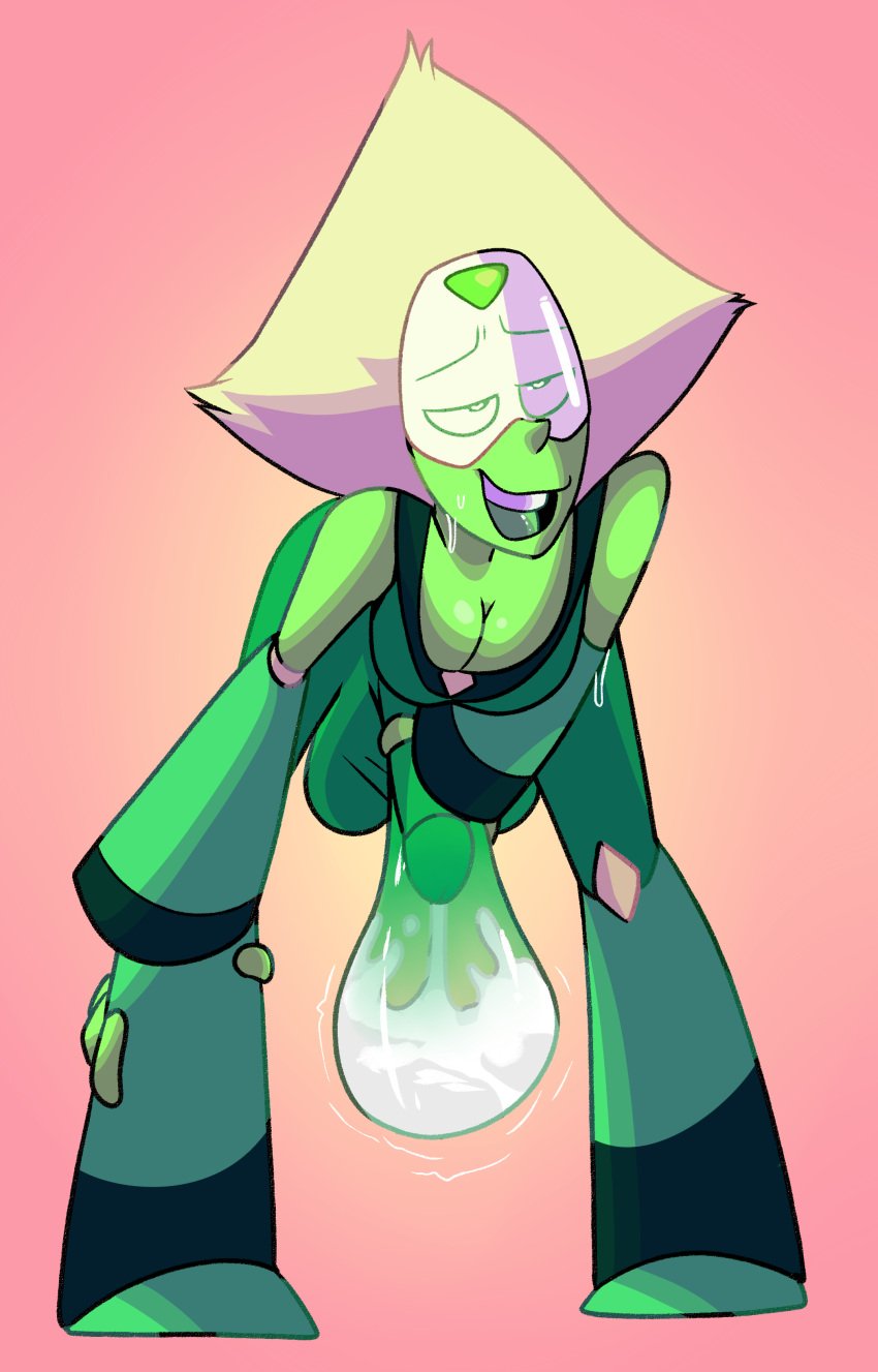 artist_request condom_suit cum cum_in_clothes futanari peridot_(steven_universe) steven_universe