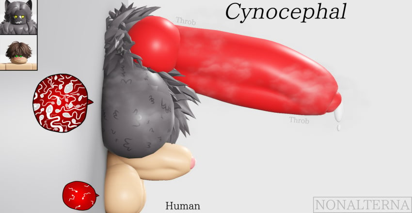 2boys 3d animal_genitalia animal_penis anthro anthro_is_better anthro_supremacy big_balls big_penis canine_penis cynocephal english_text furry furry_balls furry_is_better furry_supremacy gray_fur green_eyes grey_fur grin human humanoid_genitalia humanoid_penis knot large_balls large_penis leaking leaking_cum leaking_penis male_only musk musk_clouds musky_cock nonalterna penis penis_size_chart penis_size_difference raceplay red_penis roblox self_upload small_penis sperm_cell text throbbing_penis uncircumcised uncut white_background yellow_eyes