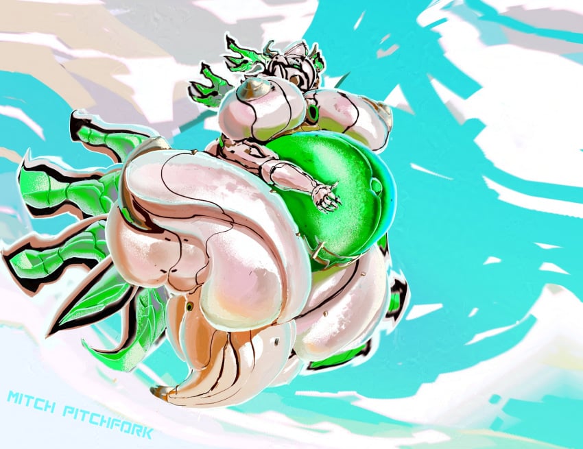 big_ass big_belly big_breasts big_butt big_thighs fat fat_ass fat_butt flying gigantic_butt huge_ass huge_belly huge_butt huge_thighs humanoid_robot jade_(warframe) mitchpitchfork pregnant pregnant_belly pregnant_female robot robot_girl warframe wings wings_on_head