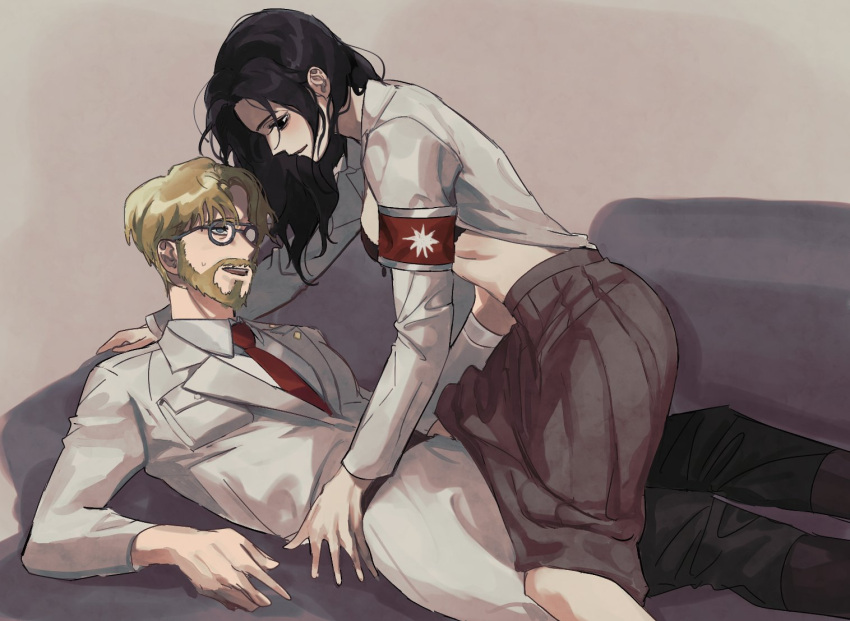 attack_on_titan pieck_finger shingeki_no_kyojin snk topless underwear zeke_jaeger