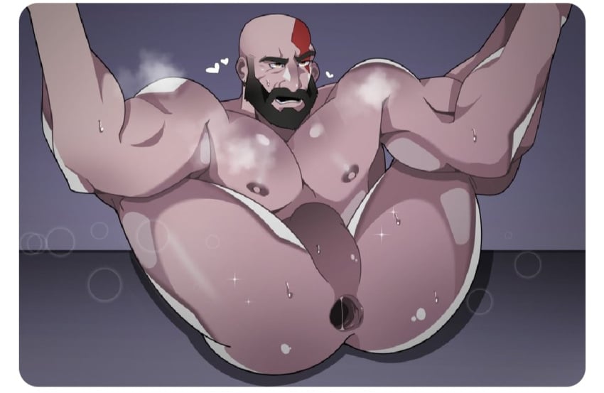 bald bald_man bara beard big_ass big_butt bubble_ass bubble_butt daddy dilf eager_bottom gaping_anus gay gay_sex god_of_war huge_ass huge_butt inkpuppy kratos legs_held_open legs_over_head legs_spread legs_up male_only mature_male muscular_ass muscular_male nude older_male solo solo_male sweating thick_ass thick_thighs